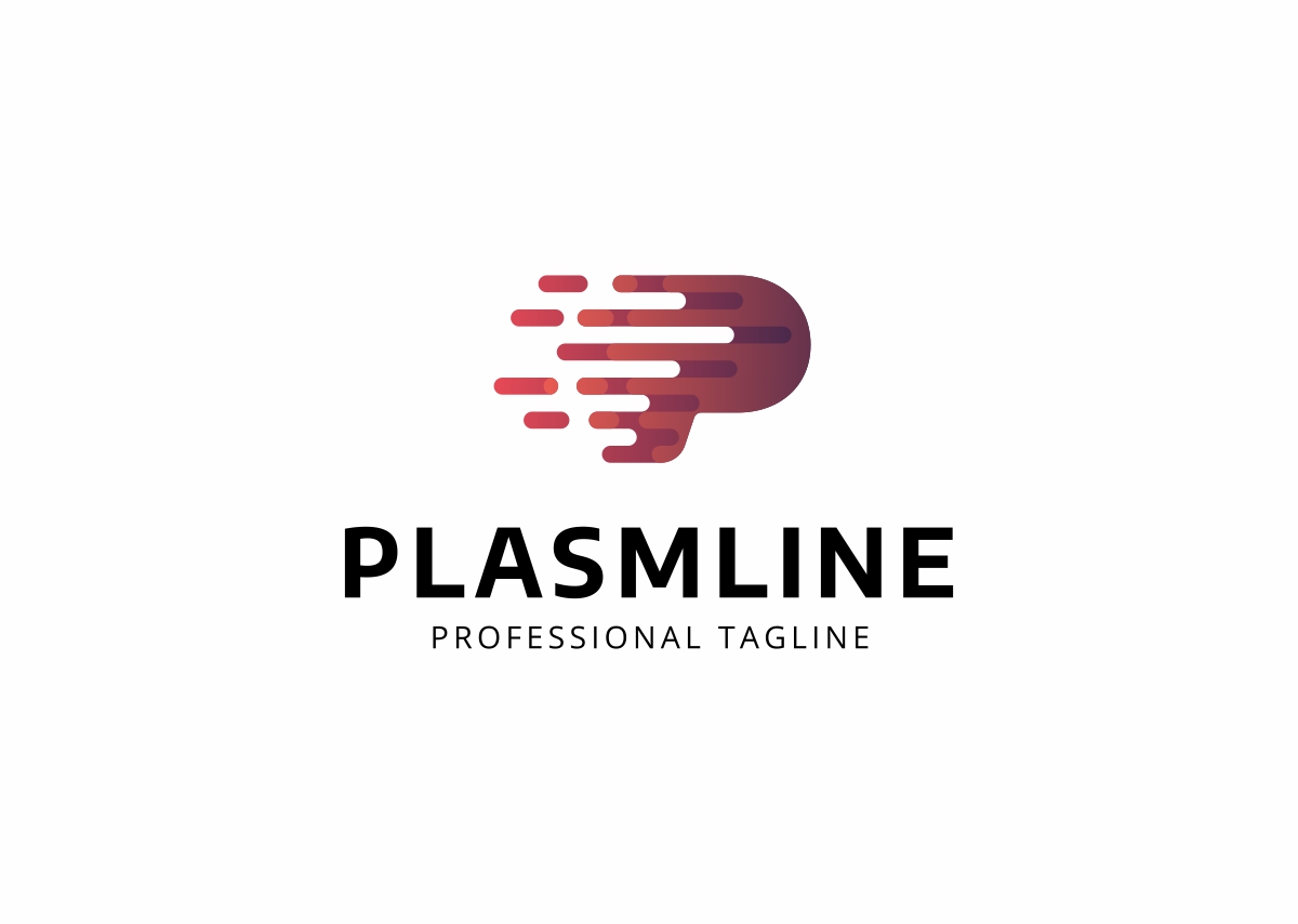 Download Шаблон логотипа "Plasmline P Letter Logo Template" / Plasmline P Letter Logo Template - Шаблон логотипа на тему графика business logo character clean company consulting corporate icon letter letter logo logos letters template media minimal modern music p symbol