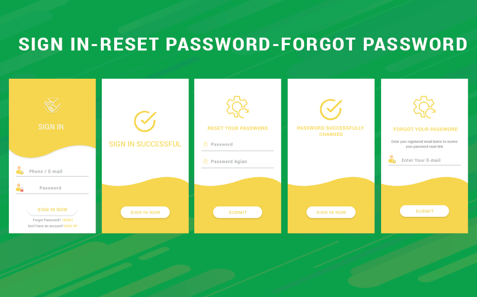 Download UI элементы "Rayan UI/UX Prototype Screens " / Rayan UI/UX Prototype Screens  - UI элементы на тему графика adobe xd adobexd prototype ui?ux elements screens android ios material app
