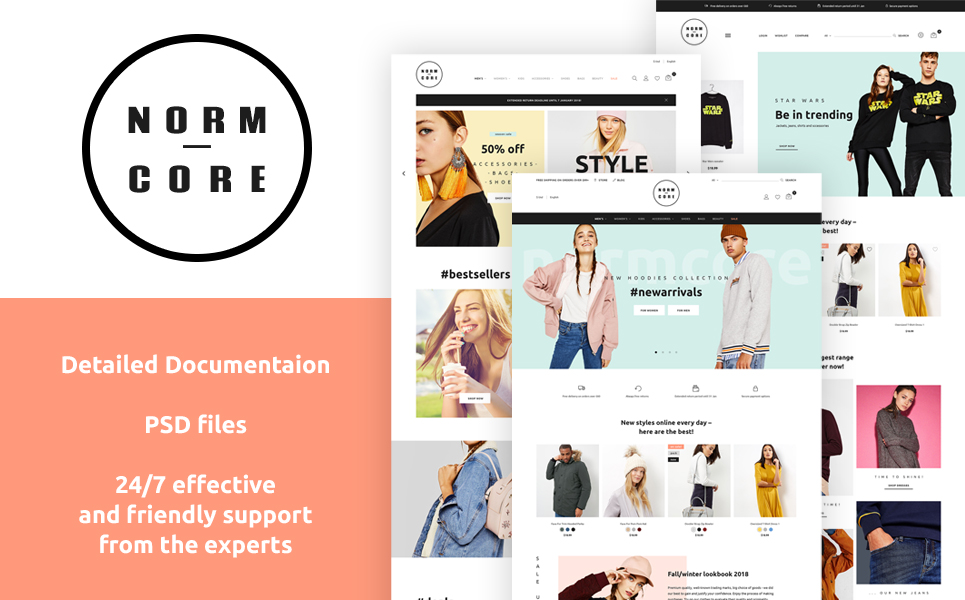 Normcore - Apparel Store PrestaShop Theme