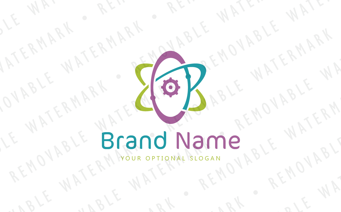 Download Шаблон логотипа "CP Abstract Atom - Logo Template" / CP Abstract Atom - Logo Template - Шаблон логотипа на тему графика atom science energy lab letter c p b chemistry research development quantum gear engineering physics nuclear logo design template technology