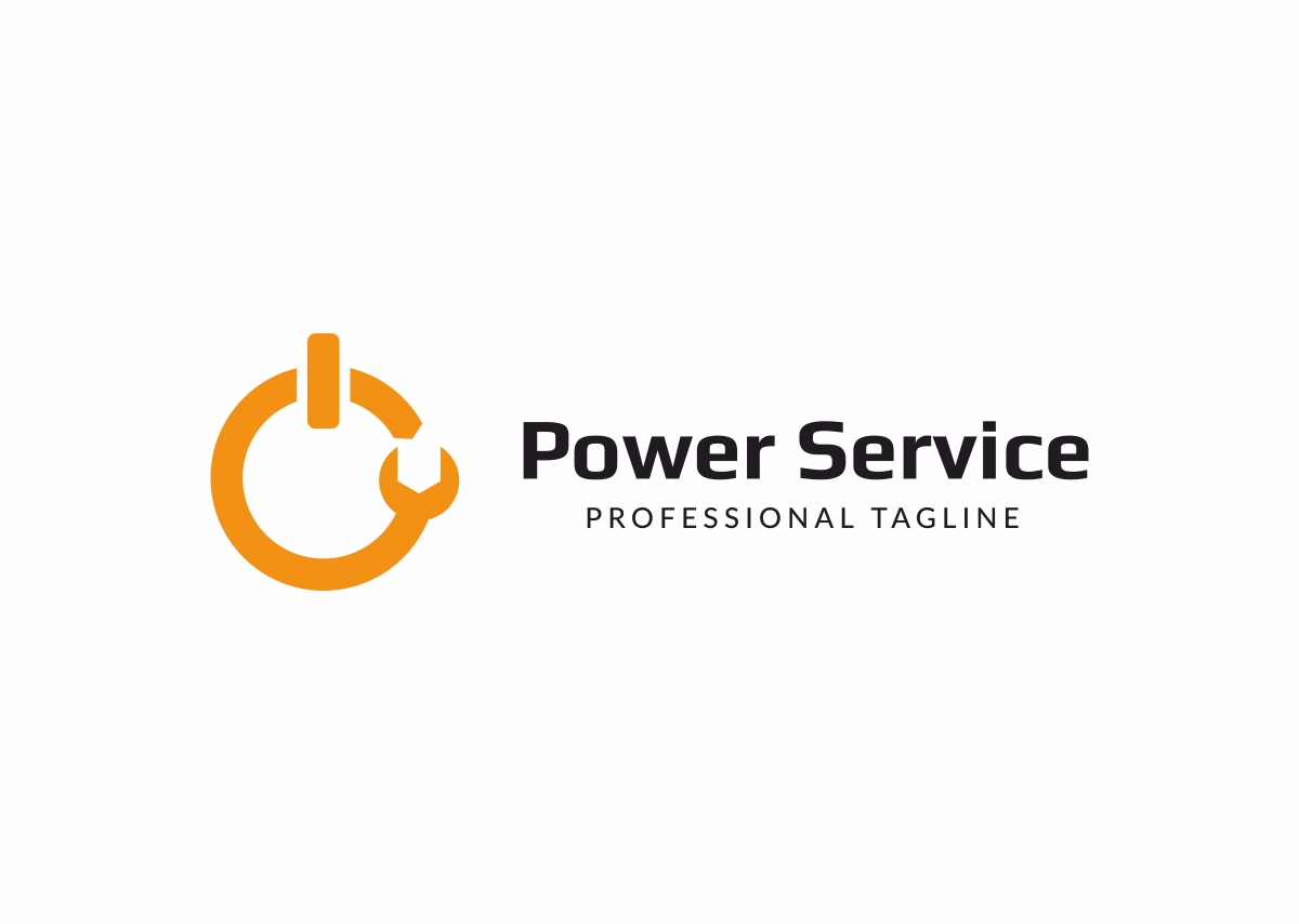 Download Шаблон логотипа "POWER SERVICE Logo Template" / POWER SERVICE Logo Template - Шаблон логотипа на тему графика construction corporate database electric electrician electricity electronics energy eps flow industrial infinity logo infinity power logo loop modern personalised power