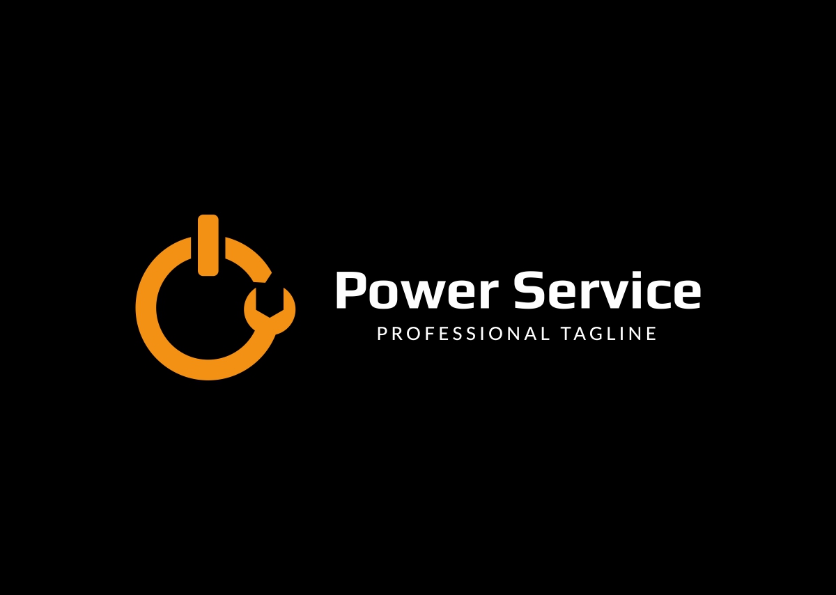 Download Шаблон логотипа "POWER SERVICE Logo Template" / POWER SERVICE Logo Template - Шаблон логотипа на тему графика construction corporate database electric electrician electricity electronics energy eps flow industrial infinity logo infinity power logo loop modern personalised power