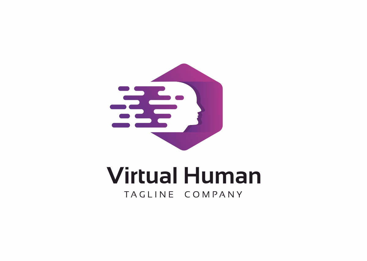 Download Шаблон логотипа "Virtual Human Logo Template" / Virtual Human Logo Template - Шаблон логотипа на тему графика abstract brainstorm colorful corporate creation creative creativity development digital entertainment face head human idea information intelligence knowledge lifestyle media mind