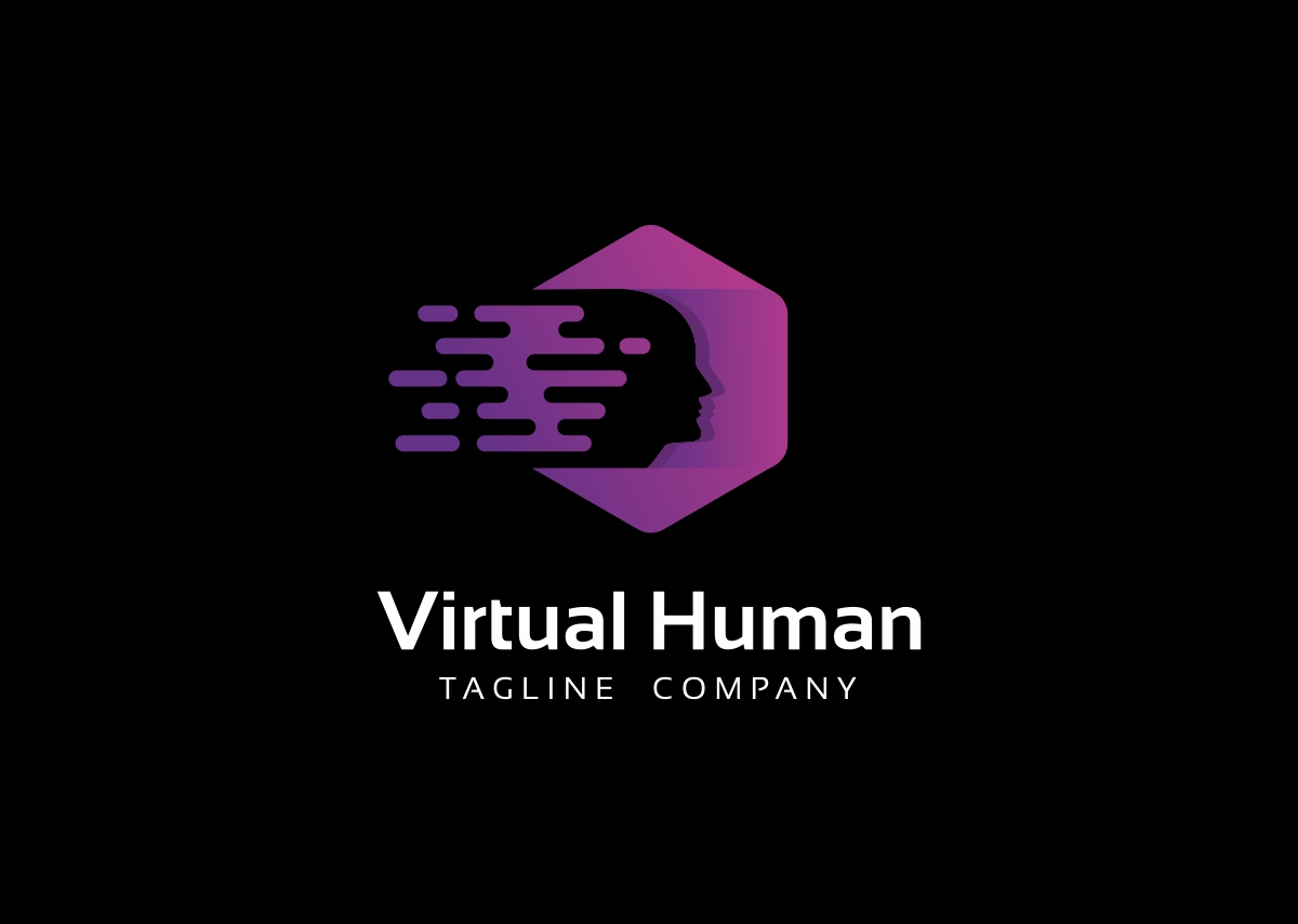 Download Шаблон логотипа "Virtual Human Logo Template" / Virtual Human Logo Template - Шаблон логотипа на тему графика abstract brainstorm colorful corporate creation creative creativity development digital entertainment face head human idea information intelligence knowledge lifestyle media mind