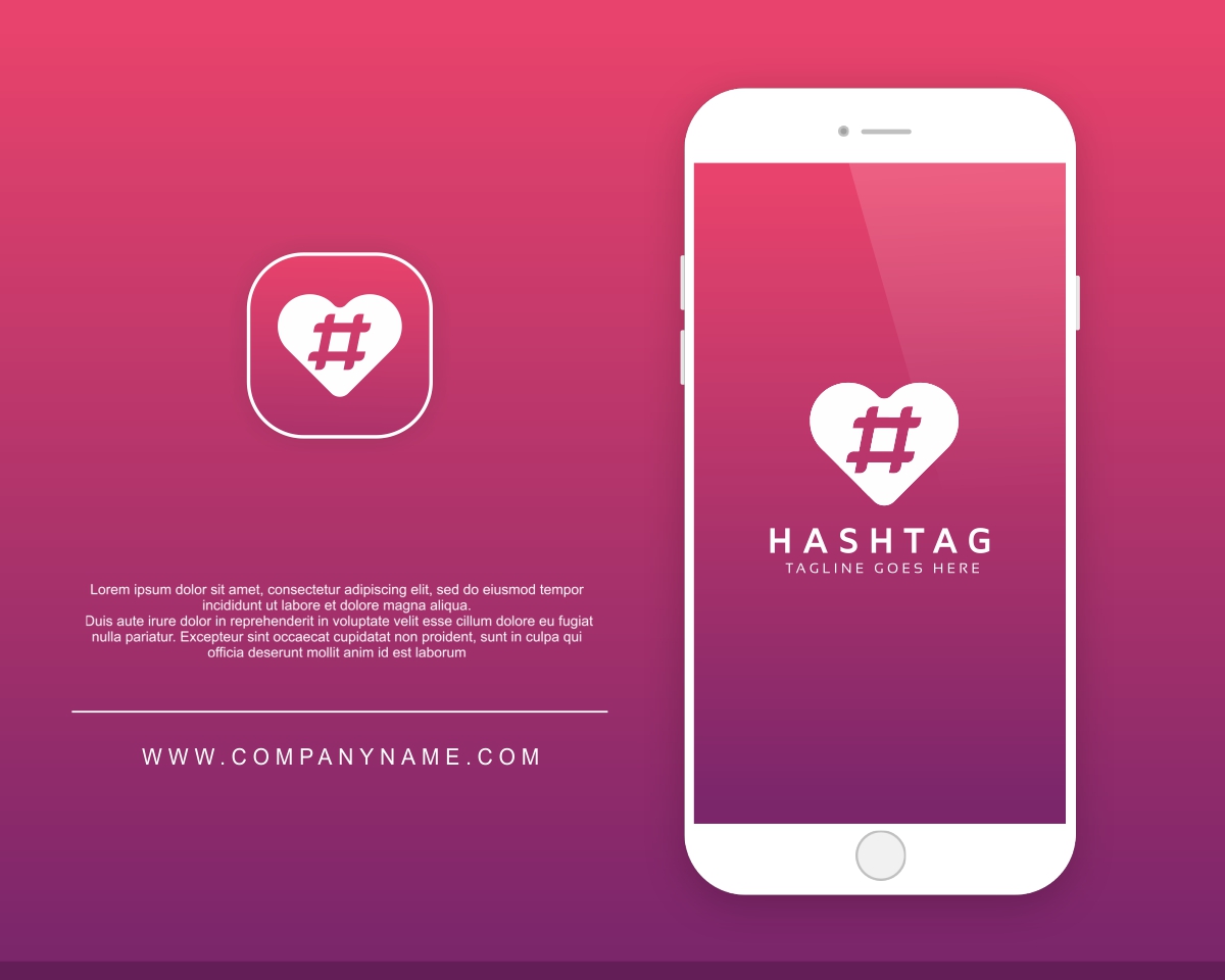 Download Шаблон логотипа "Hashtag Logo Template" / Hashtag Logo Template - Шаблон логотипа на тему графика 3d abstract business code coding colorful communication construction consulting creative development hash tag hashtag internet isometric media mobile mosaic network