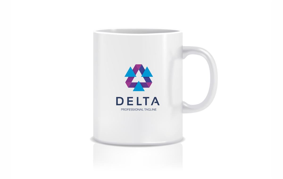 Download Шаблон логотипа "Delta Logo Template" / Delta Logo Template - Шаблон логотипа на тему графика 3d ai brand business clean collaboration company corporate creation eps grey home identity ilustrator innovation integration logo logotype minimal modern