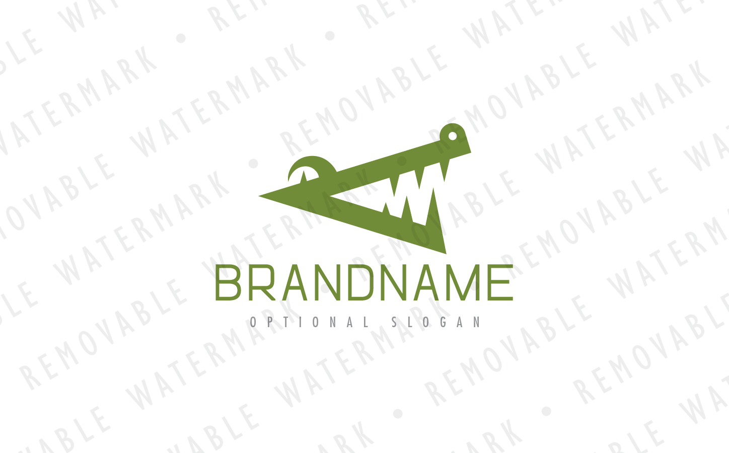 Download Шаблон логотипа "Alligator Mouth Logo Template" / Alligator Mouth Logo Template - Шаблон логотипа на тему графика animal simple abstract geometric mouth reptile crocodile alligator cubism jaw predator croc gator leather sewer letter g logo design template