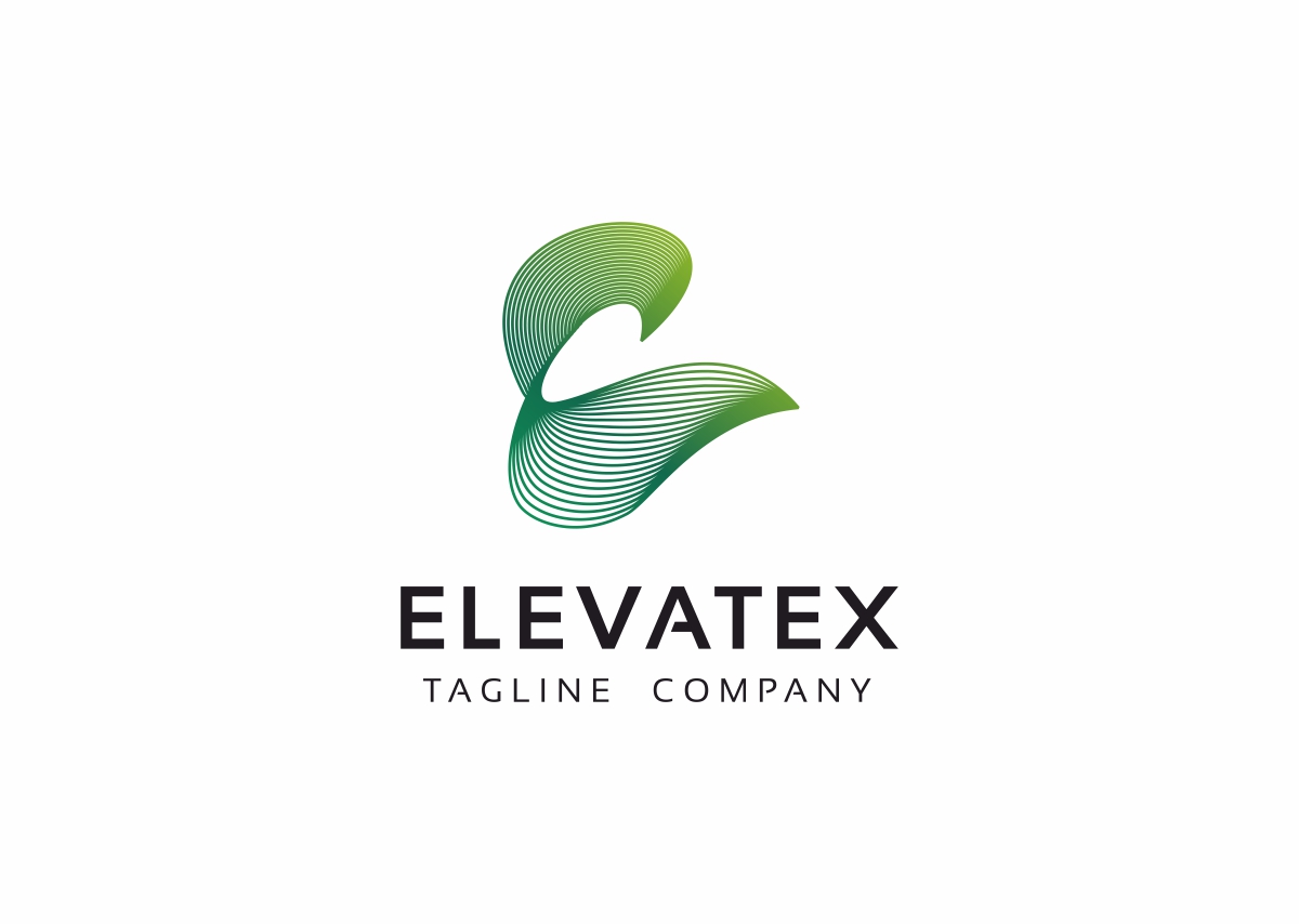 Download Шаблон логотипа "Elevatex - E letter Logo Template" / Elevatex - E letter Logo Template - Шаблон логотипа на тему графика art bold brand business company connection corporate creative design e letter e logo icon iconic identity modern professional simple software