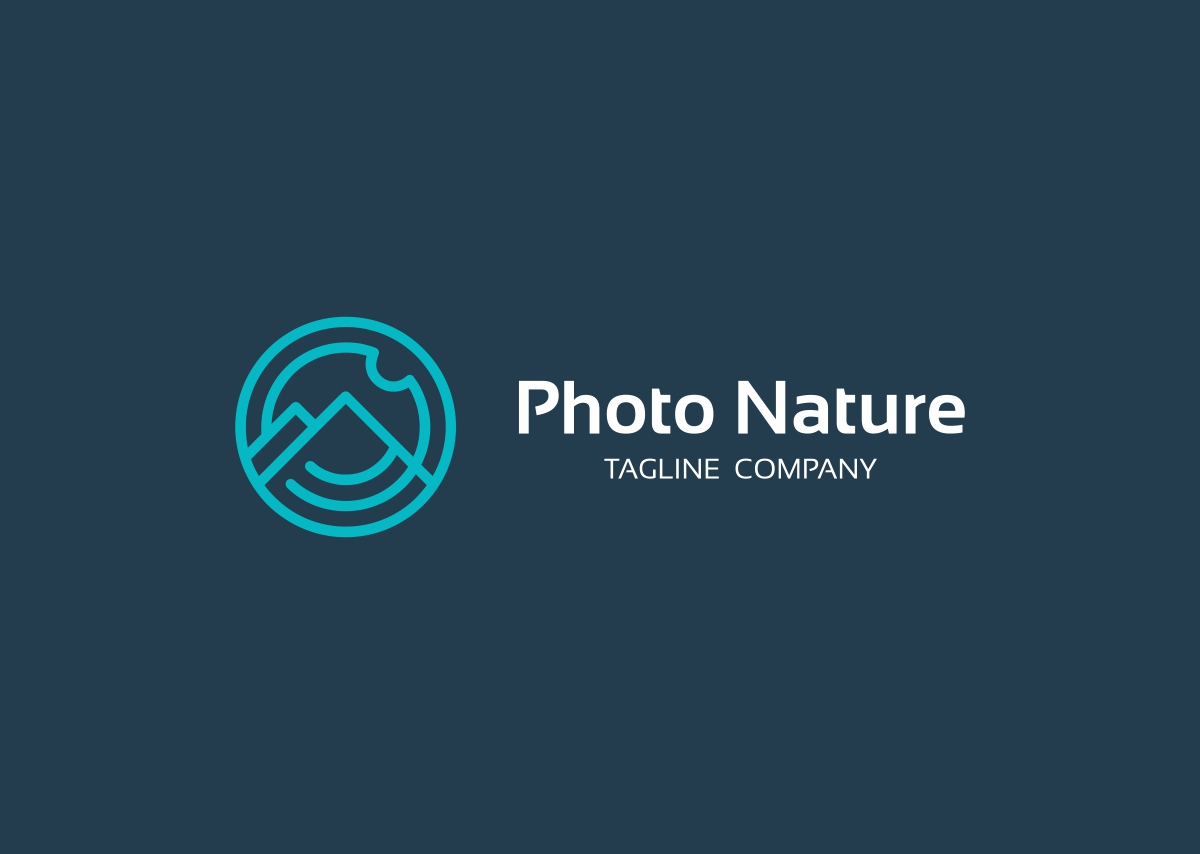 Download Шаблон логотипа "Photo Nature Logo Template" / Photo Nature Logo Template - Шаблон логотипа на тему графика agency air business cam camera circle climbing eco ecology everest health hight logo mountain nature peak photo play rec recording