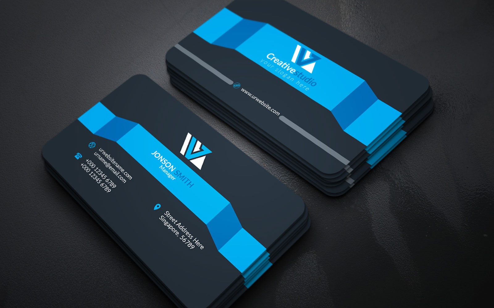 Download Фирменный стиль "Business Card - Corporate Identity Template" / Business Card - Corporate Identity Template - Фирменный стиль на тему графика print,designer,business,card,both,side,design,green,black,white,professional,modern,graphic,landscape,official,standard,creative,simple,web,logo,flyer,blue,magagine
