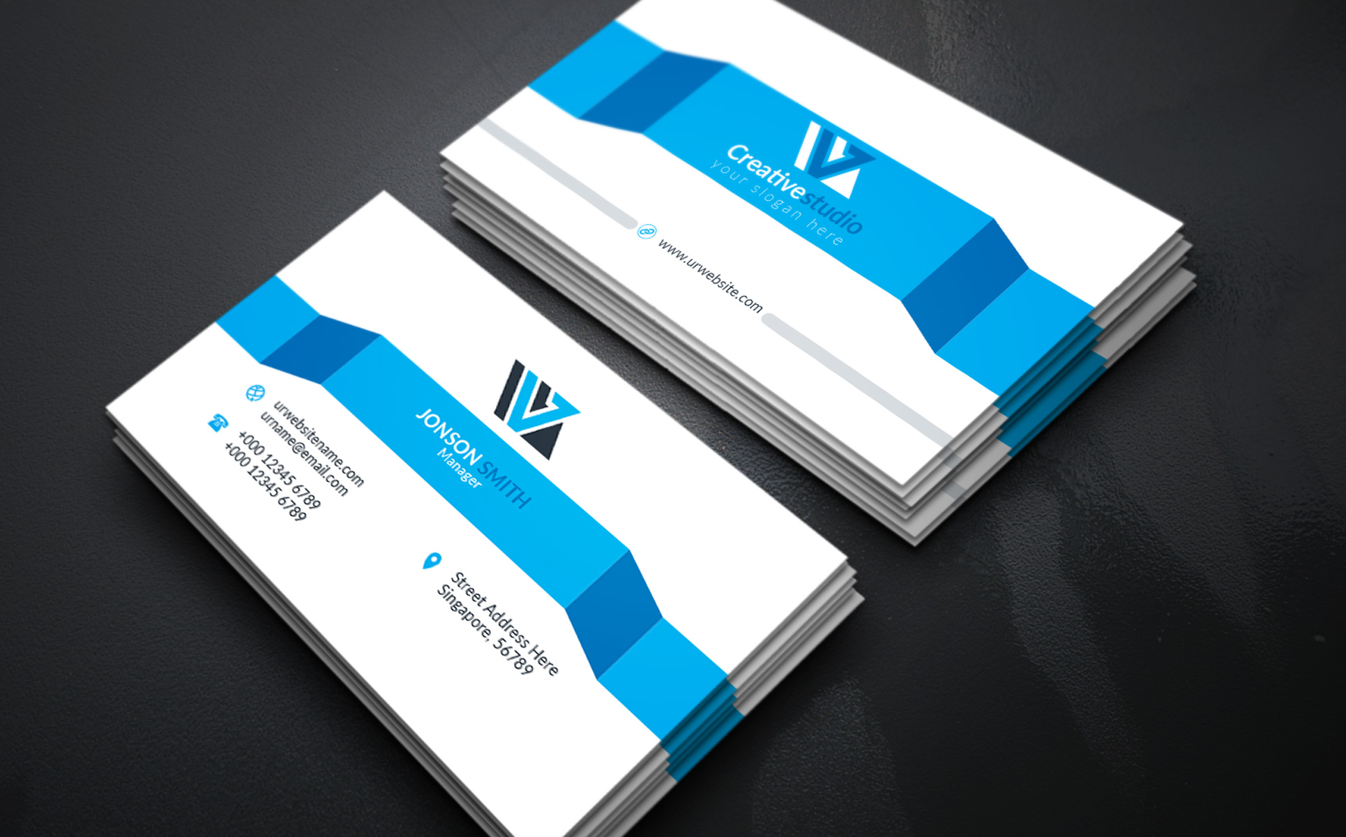 Download Фирменный стиль "Business Card - Corporate Identity Template" / Business Card - Corporate Identity Template - Фирменный стиль на тему графика print,designer,business,card,both,side,design,green,black,white,professional,modern,graphic,landscape,official,standard,creative,simple,web,logo,flyer,blue,magagine