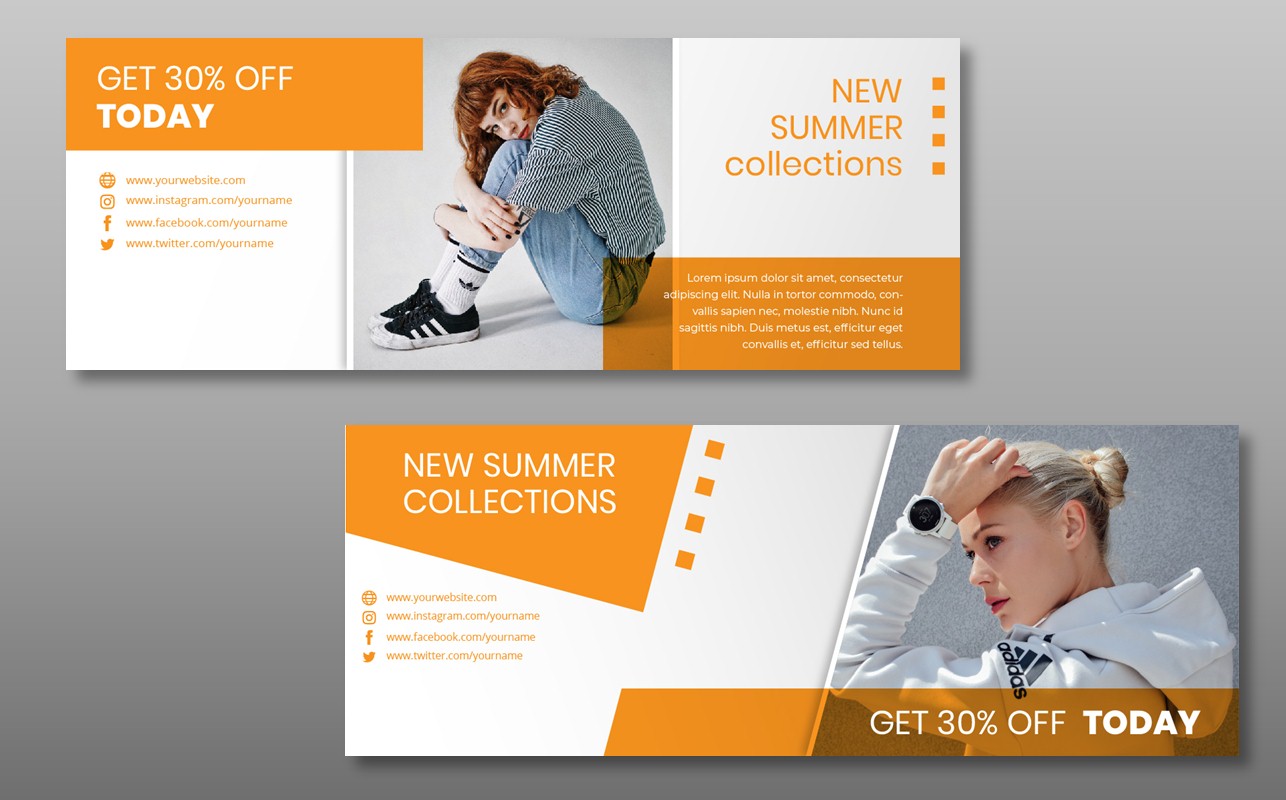 Download Шаблон для соцсетей "Fashion Facebook Cover Template for Social Media" / Fashion Facebook Cover Template for Social Media - Шаблон для соцсетей на тему графика social,media,template,socialmedia,facebook,cover,post,instagrampost,instagramtemplate,story,instagramstory,creative,design,marketing,sale,discount,facebookcover