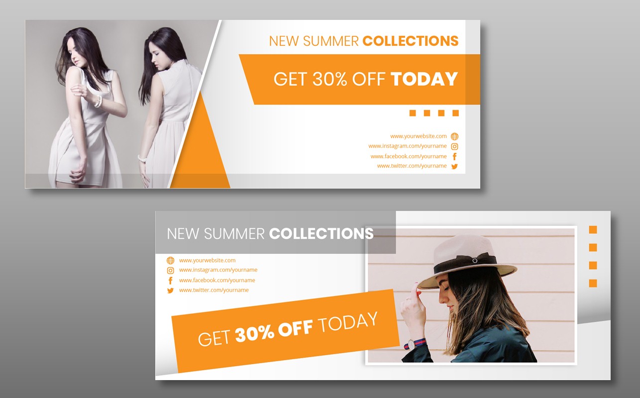 Download Шаблон для соцсетей "Fashion Facebook Cover Template for Social Media" / Fashion Facebook Cover Template for Social Media - Шаблон для соцсетей на тему графика social,media,template,socialmedia,facebook,cover,post,instagrampost,instagramtemplate,story,instagramstory,creative,design,marketing,sale,discount,facebookcover