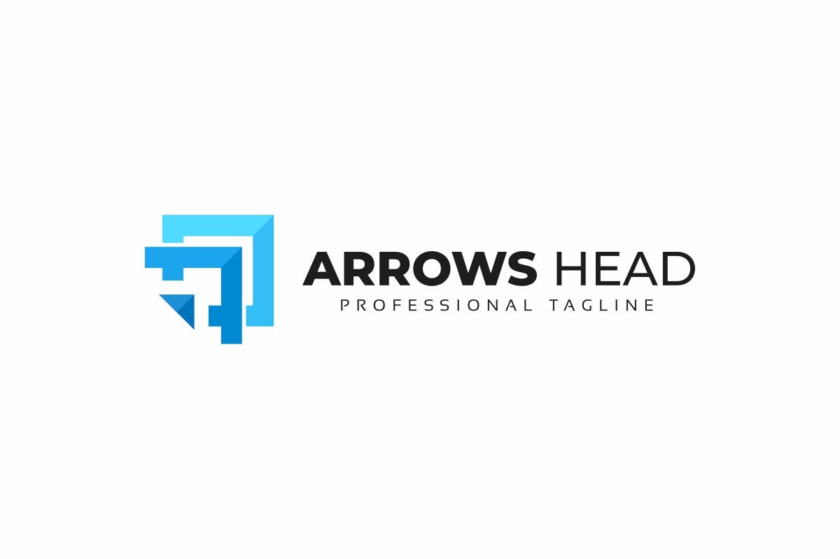Download Шаблон логотипа "Arrows Head Logo Template" / Arrows Head Logo Template - Шаблон логотипа на тему графика active,advance,arrow,head,bold,communication,connect,development,direction,fast,fly,forward,geometric,logo,management,media,motion,movement,network,progress