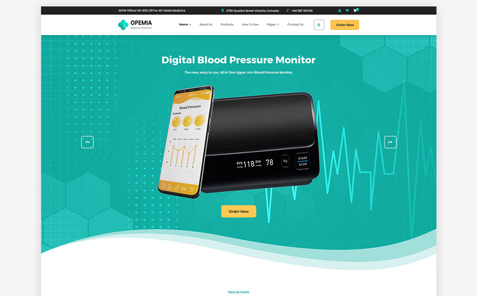 Download PSD шаблон "Opemia - Medical Products or Services PSD Template" / Opemia - Medical Products or Services PSD Template - PSD шаблон на тему аптека medical,product,medicine,dental,mask,virus,covid,ayurvedic,device,drugs,drug