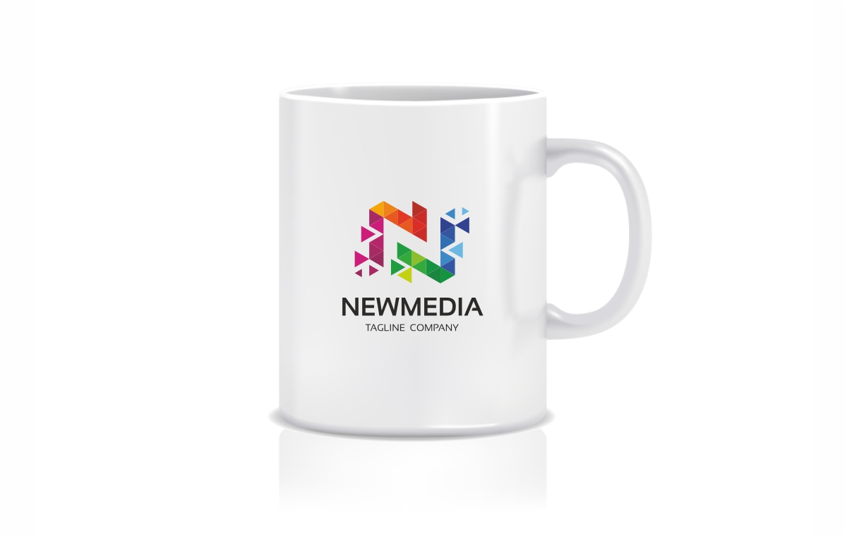 Download Шаблон логотипа "Newmedia Logo Template" / Newmedia Logo Template - Шаблон логотипа на тему графика app bold brand business clean colorful corporate logo creative digital forum letter n logotype media modern n pixel professional simple