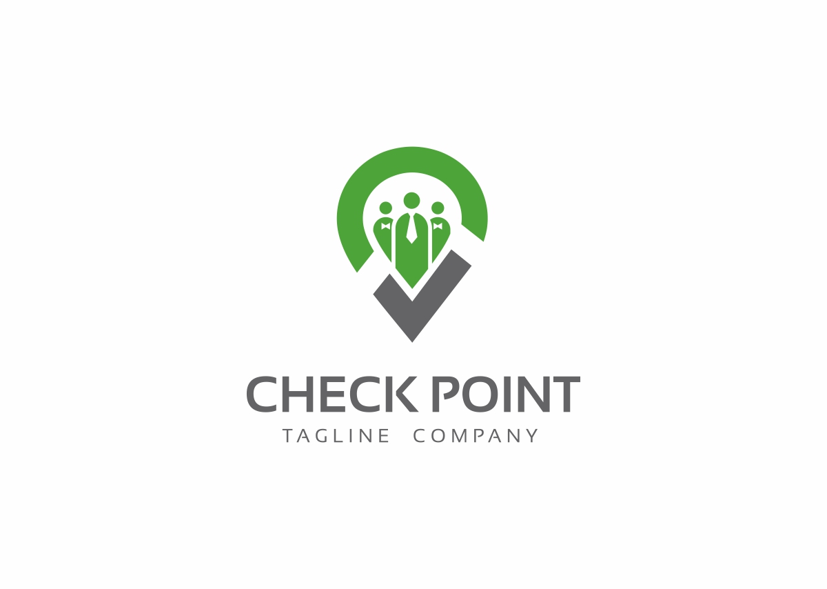 Download Шаблон логотипа "Human Check Logo Template" / Human Check Logo Template - Шаблон логотипа на тему графика approve approved business check child children company corporate good green help human logo man mark network ok okay people service