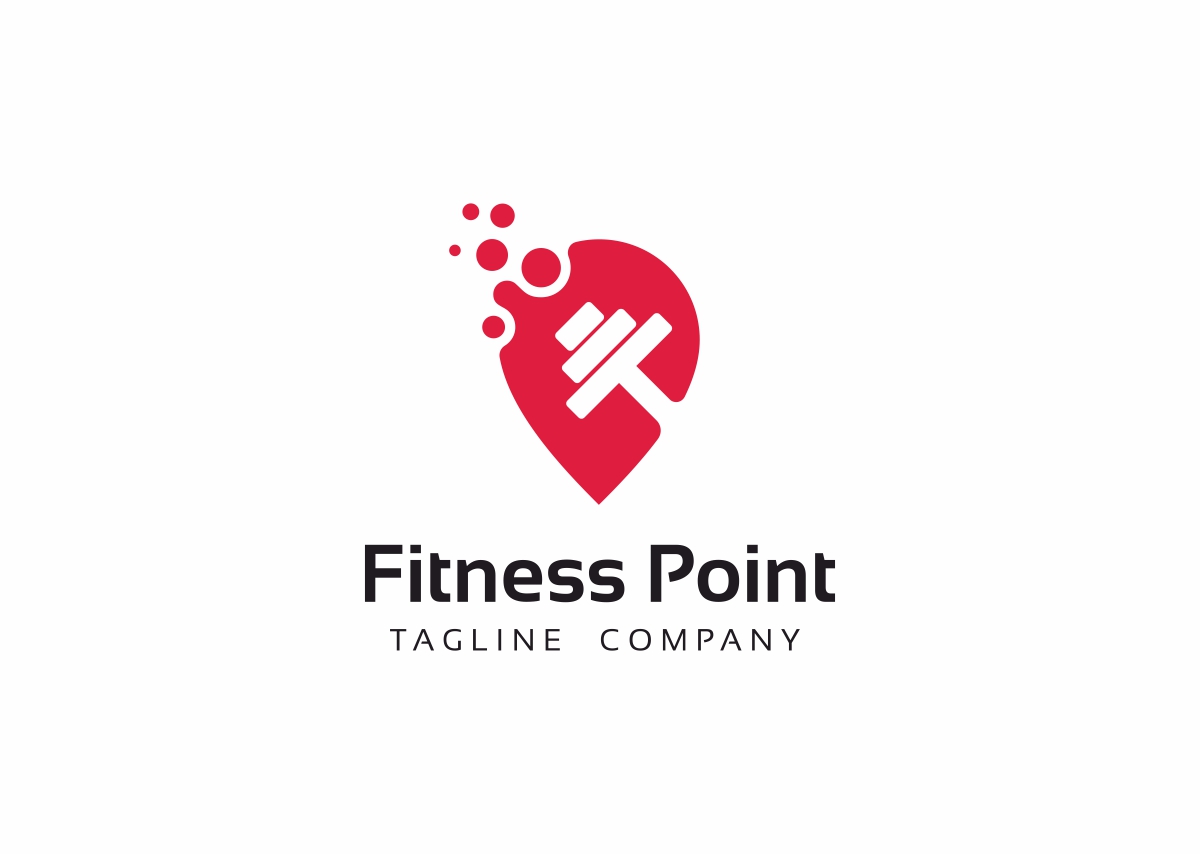 Download Fitness Point Logo Template - Шаблон логотипа на тему графика