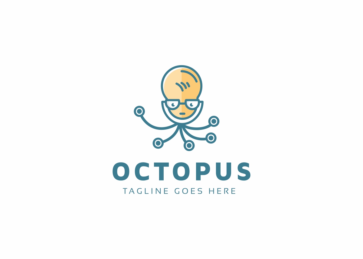 Download Шаблон логотипа "Octopus Logo Template" / Octopus Logo Template - Шаблон логотипа на тему графика animal identity logo octopus octopuslogo symbol agency brand communication company connection consulting corporate creative design house fashion food fun gaming