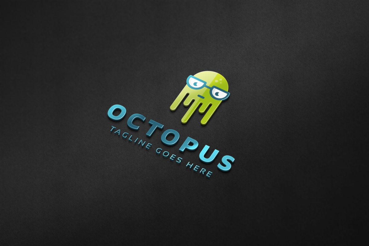 Download Шаблон логотипа "Octopus - Logo Template" / Octopus - Logo Template - Шаблон логотипа на тему графика animal catoon character child creature cute funny kids logo ocean octopus octopus logo sea simple tentacle tentacles water beach club