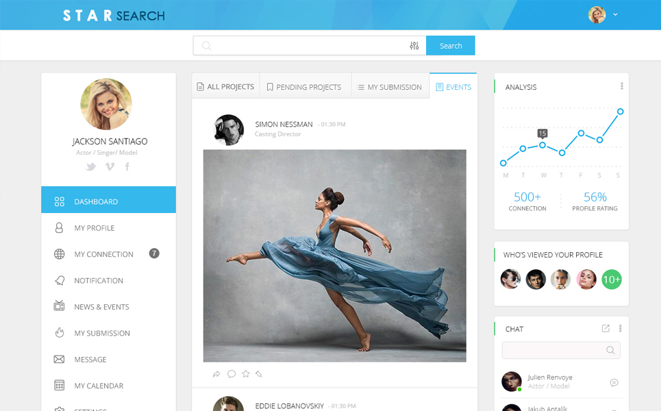 Download UI элементы "Star Search UI Elements" / Star Search UI Elements - UI элементы на тему графика talent search hunt actor singer casting director movies cinemas model castingdirector