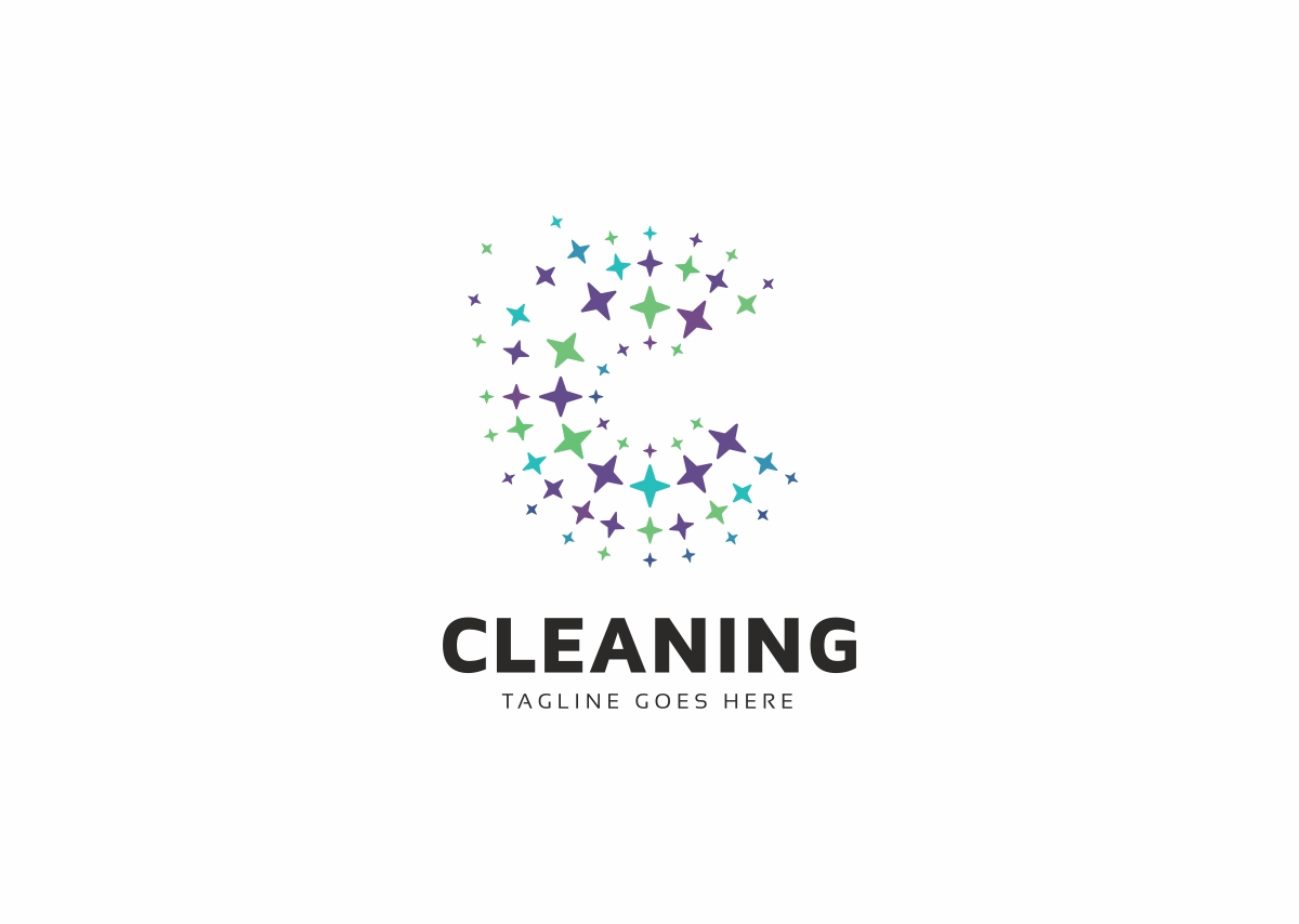 Download Шаблон логотипа "Cleaning C Letter Logo Template" / Cleaning C Letter Logo Template - Шаблон логотипа на тему графика blue c letter clean cleaning drop water profesional simple versatile droplet eco logo environment flora fresh green home house leaf