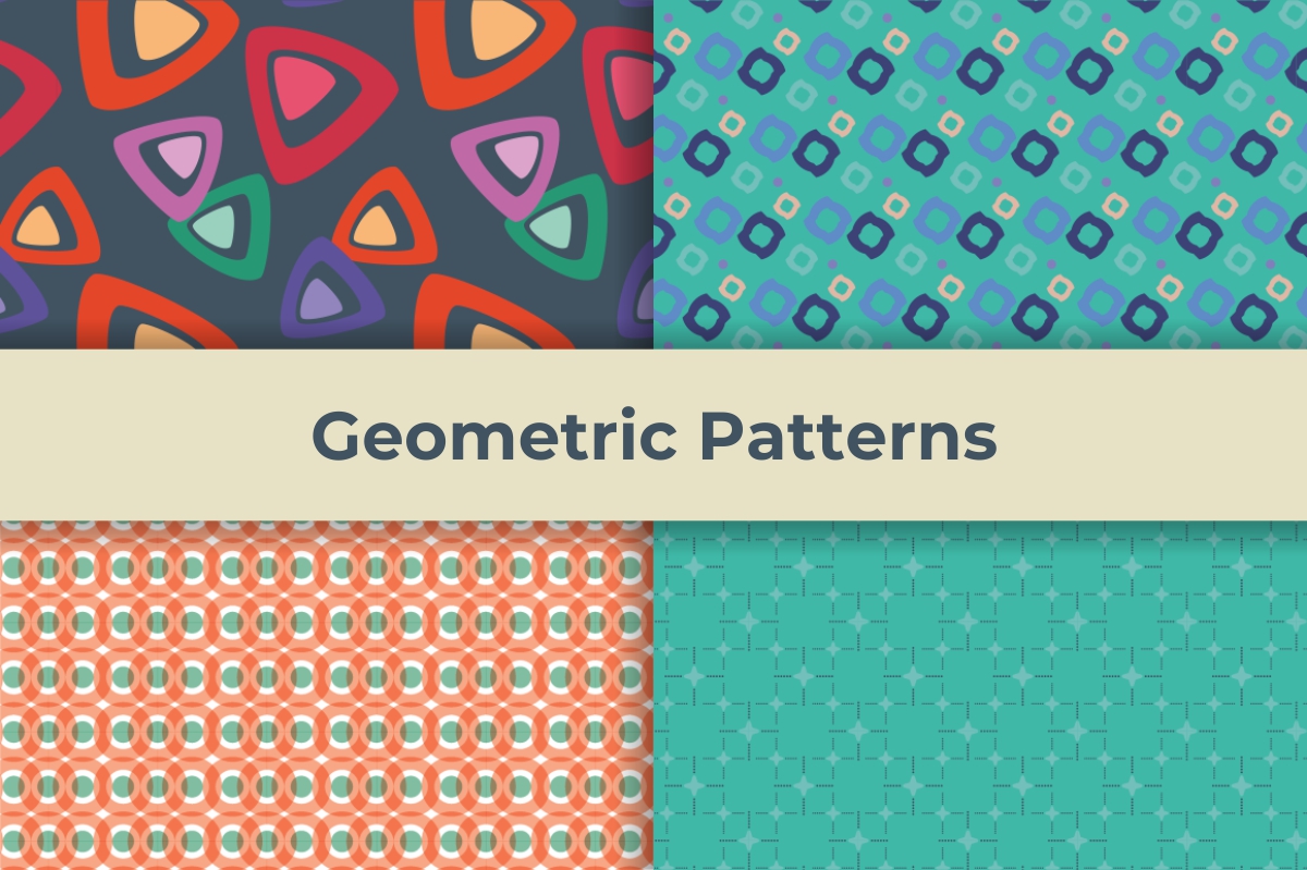 Download Иллюстрация "Geometric Patterns - Illustration" / Geometric Patterns - Illustration - Иллюстрация на тему графика abstract art backdrop background decor design element fabric geometric geometry graphic illustration line ornamental paper pattern pleat print retro seamless
