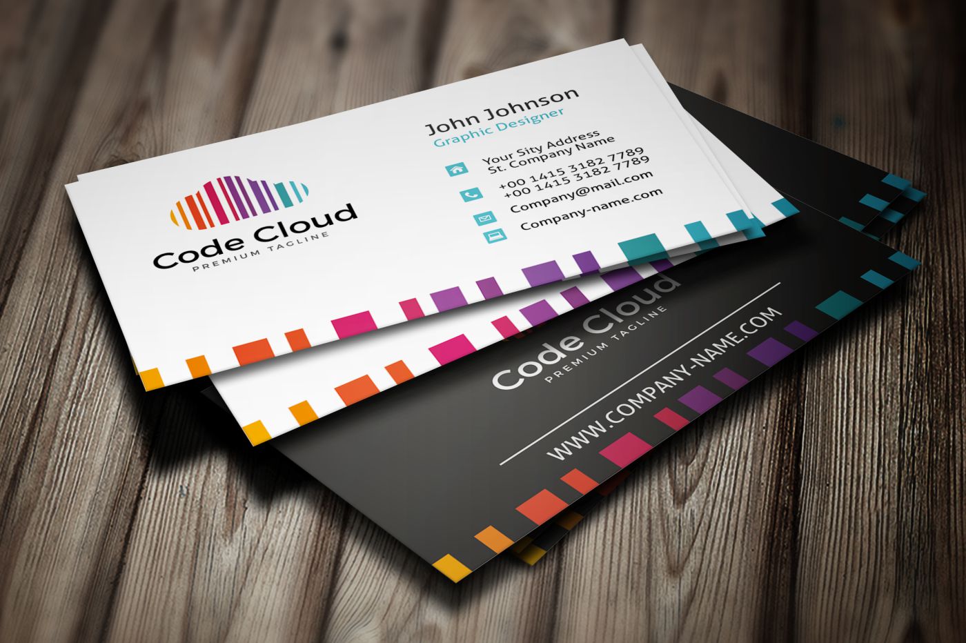 Download Фирменный стиль "Code Cloud Business Card - Corporate Identity Template" / Code Cloud Business Card - Corporate Identity Template - Фирменный стиль на тему графика awesome business card clean color colorful company cool corporate creative designer exclusive fashion graphic model modern multicolored personal photography