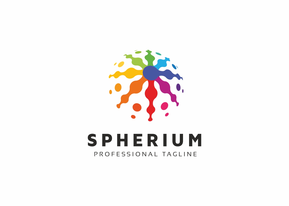 Download Шаблон логотипа "Spherium Digital Logo Template" / Spherium Digital Logo Template - Шаблон логотипа на тему графика 3d ball clean colorful community creative data design developer digital entertainment geek globe group internet it media mobile modern pixel