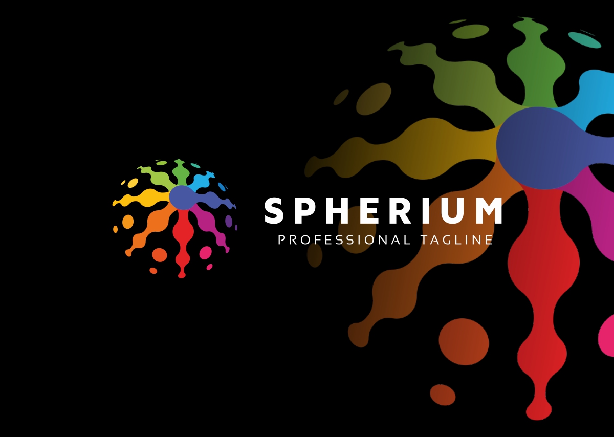 Download Шаблон логотипа "Spherium Digital Logo Template" / Spherium Digital Logo Template - Шаблон логотипа на тему графика 3d ball clean colorful community creative data design developer digital entertainment geek globe group internet it media mobile modern pixel