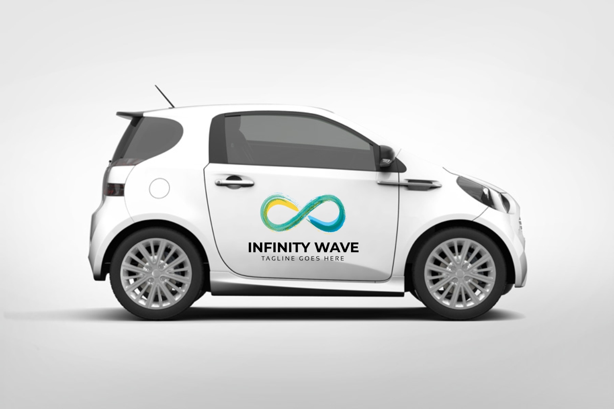 Download Шаблон логотипа "Infinity Wave Logo Template" / Infinity Wave Logo Template - Шаблон логотипа на тему графика agency app business colorful colors concept continuous creative dynamic flow industry infinite infinity marketing media modern multimedia rainbow software spectrum
