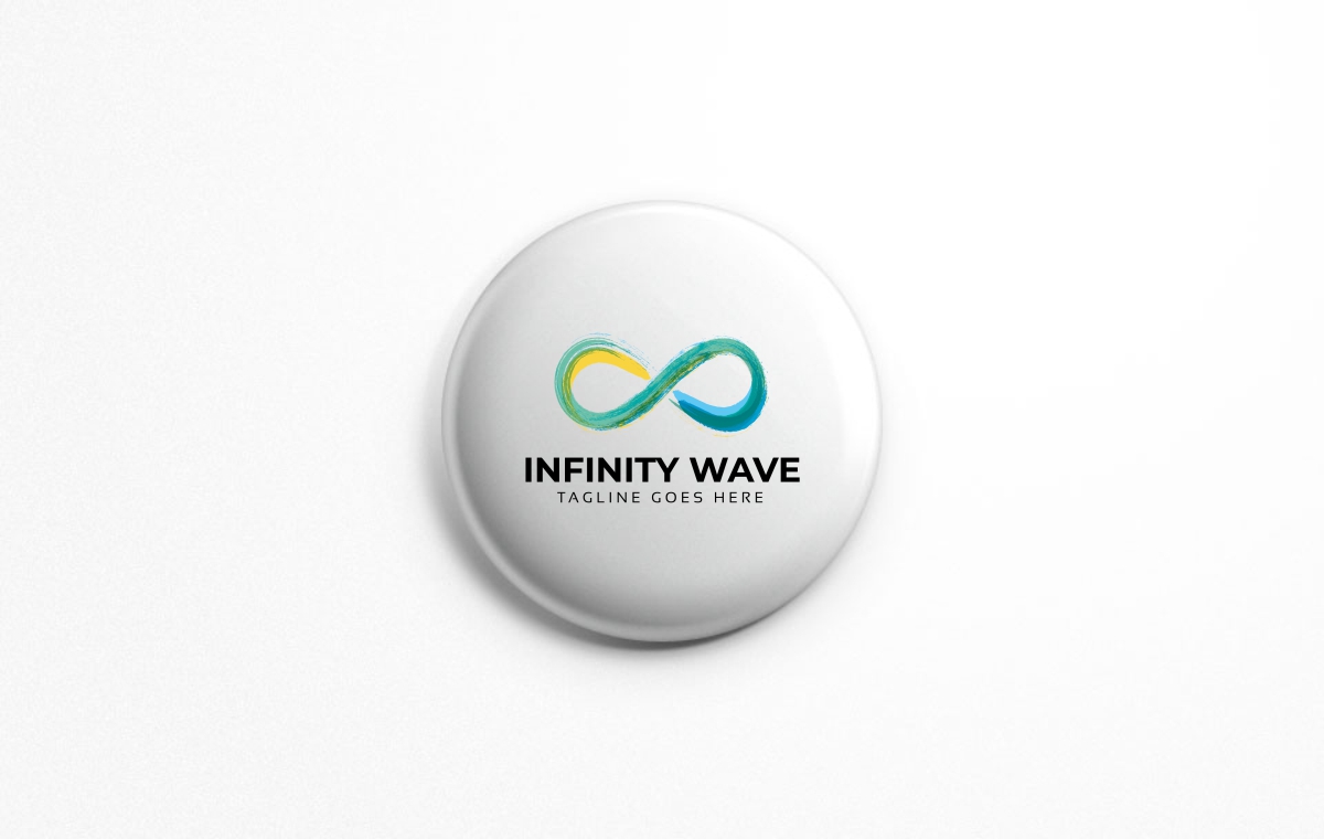 Download Шаблон логотипа "Infinity Wave Logo Template" / Infinity Wave Logo Template - Шаблон логотипа на тему графика agency app business colorful colors concept continuous creative dynamic flow industry infinite infinity marketing media modern multimedia rainbow software spectrum