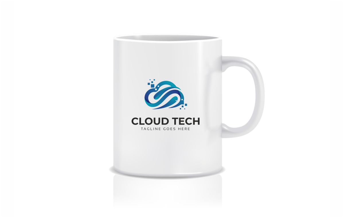 Download Шаблон логотипа "Cloud Technology Logo Template" / Cloud Technology Logo Template - Шаблон логотипа на тему графика agency app backup blue cloud computing connect host logo server social coding computer data digital hardware hosting interactive internet logotype