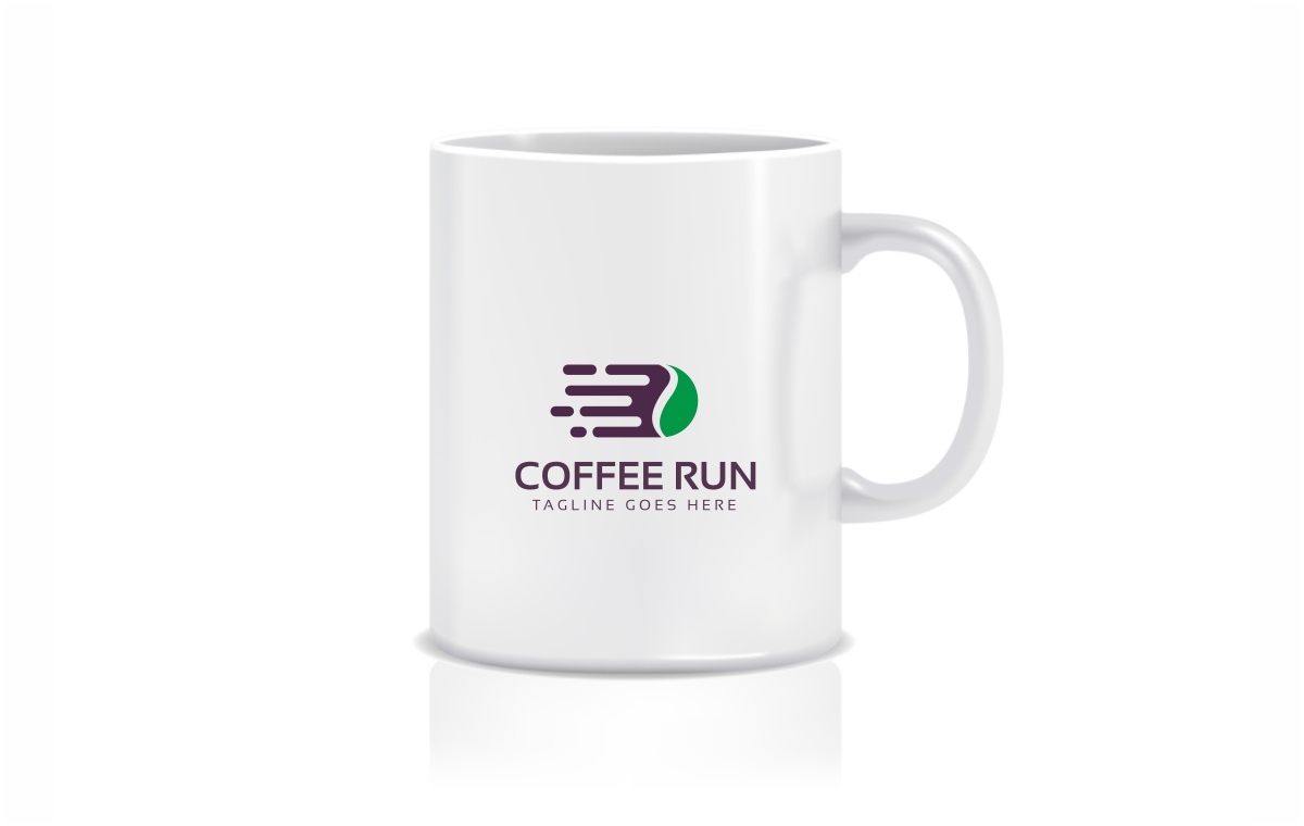 Download Шаблон логотипа "Coffee Running Logo Logo Template" / Coffee Running Logo Logo Template - Шаблон логотипа на тему графика awesome beans beverages brew brown cafe logo cafeteria coffee coffee brand stock cool cup generic gold modern professional shop unique