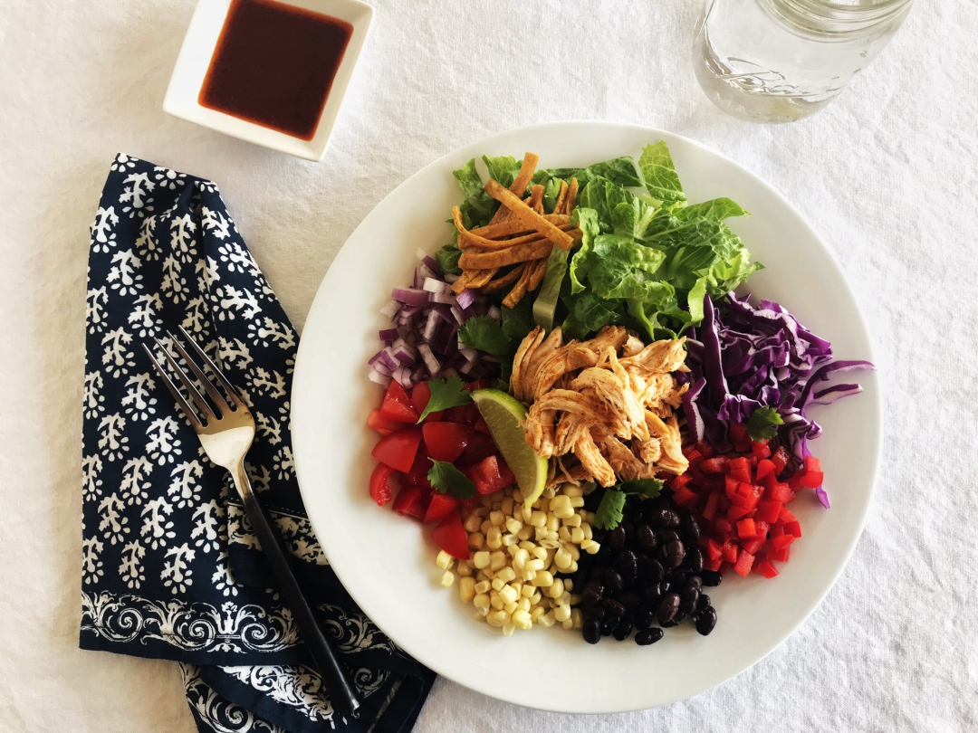 Salad Recipe - Southwestern Chicken Salad with Chili Vinaigrette