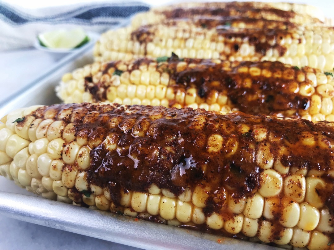 Grilled Corn on the Cob with Chili Lime Butter - Best Ever | Sister Spice