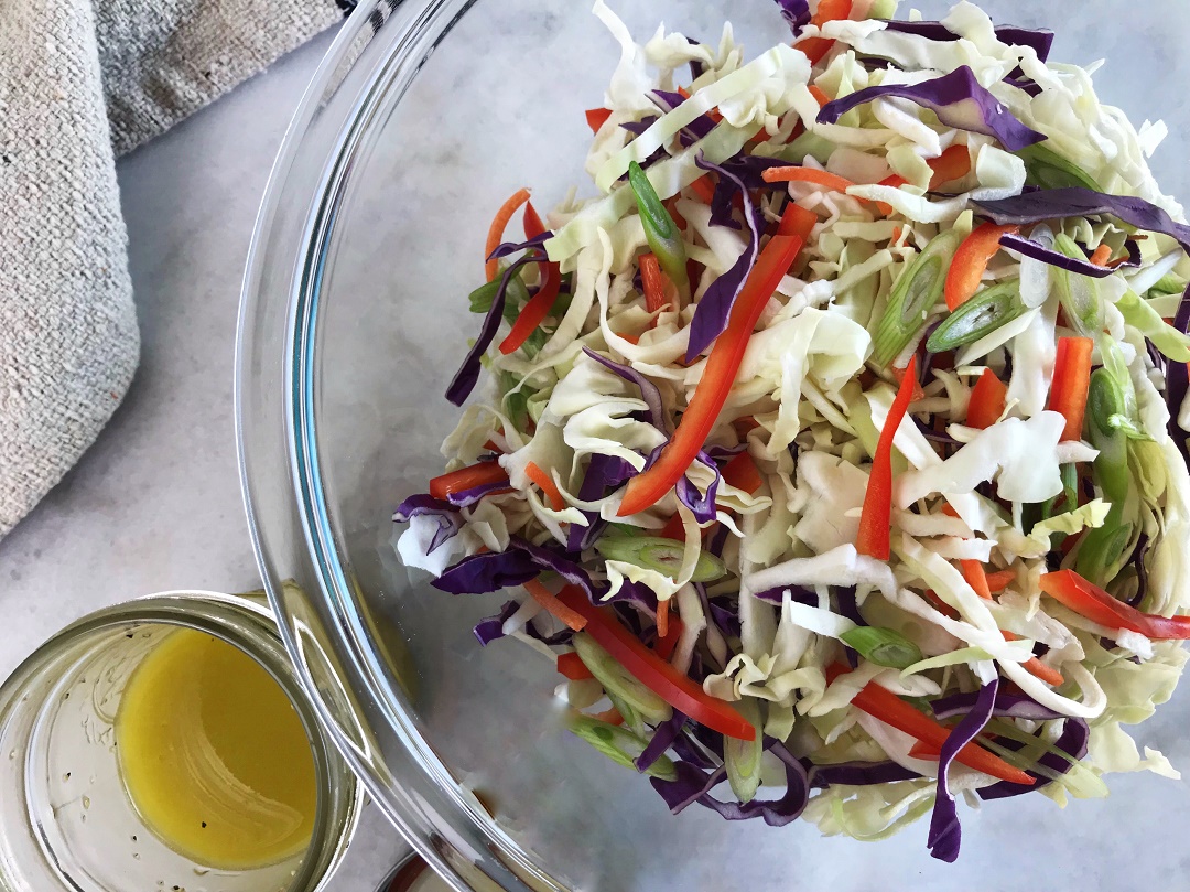 Coleslaw Recipe Without the Mayo: Easy Cider Cole Slaw | Sister Spice