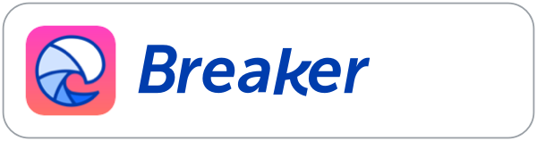 Breaker podcast player badge
