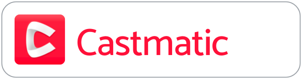 Castamatic podcast player badge
