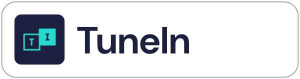TuneIn podcast player badge