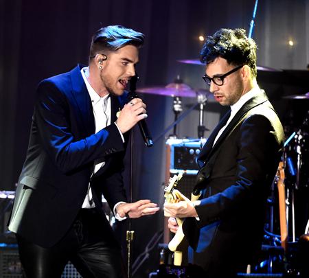 Adam Lambert and Jack Antonoff of Bleachers