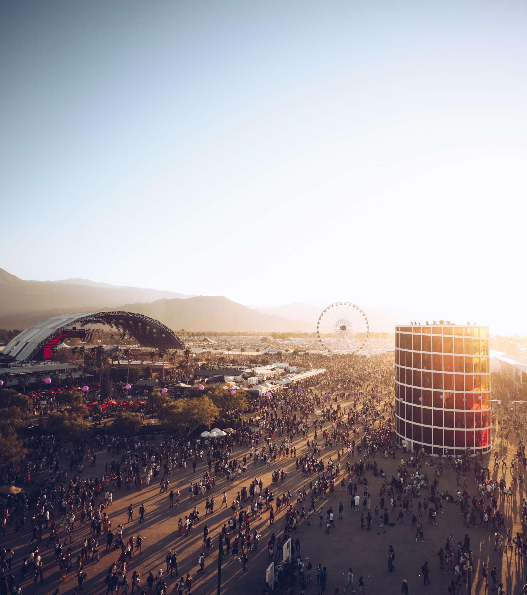 Festivalgoers during the 2019 Coachella Valley Music And Arts Festival on April 21, 2019 in Indio, California. 