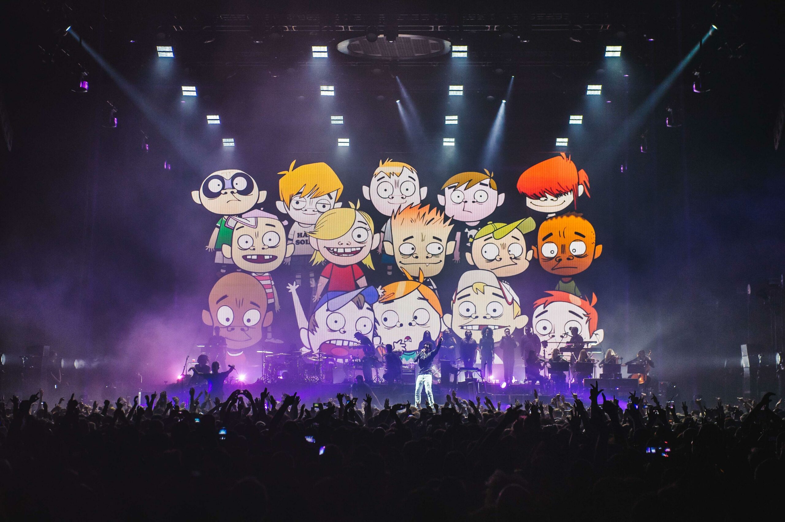 Gorillaz on their last visit to The O2 London.