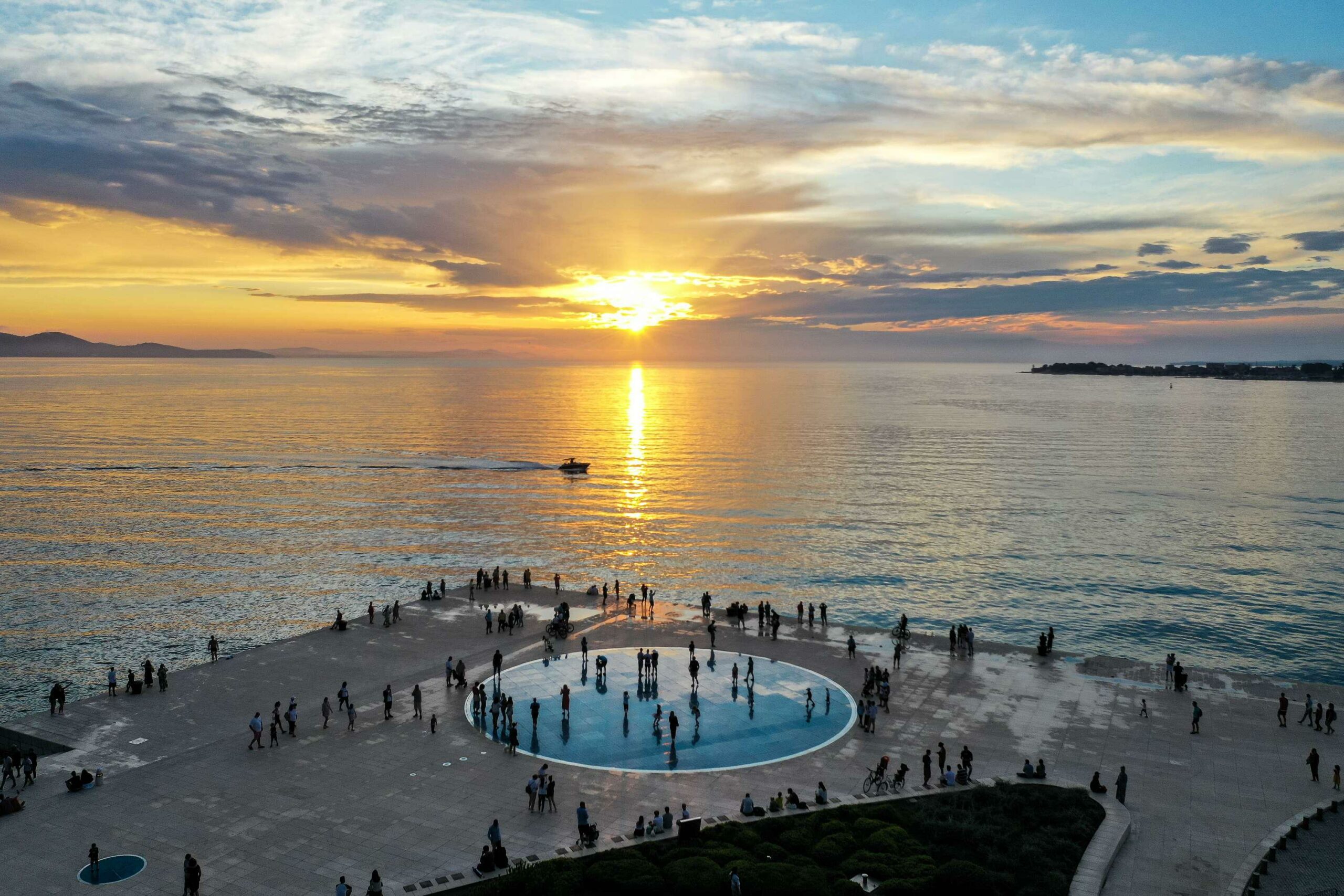 The Monument to the Sun in Zadar, Croatia.