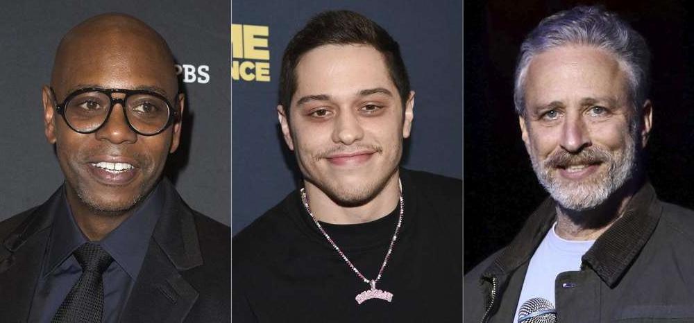 Dave Chappelle, Pete Davidson adn Jon Stewart