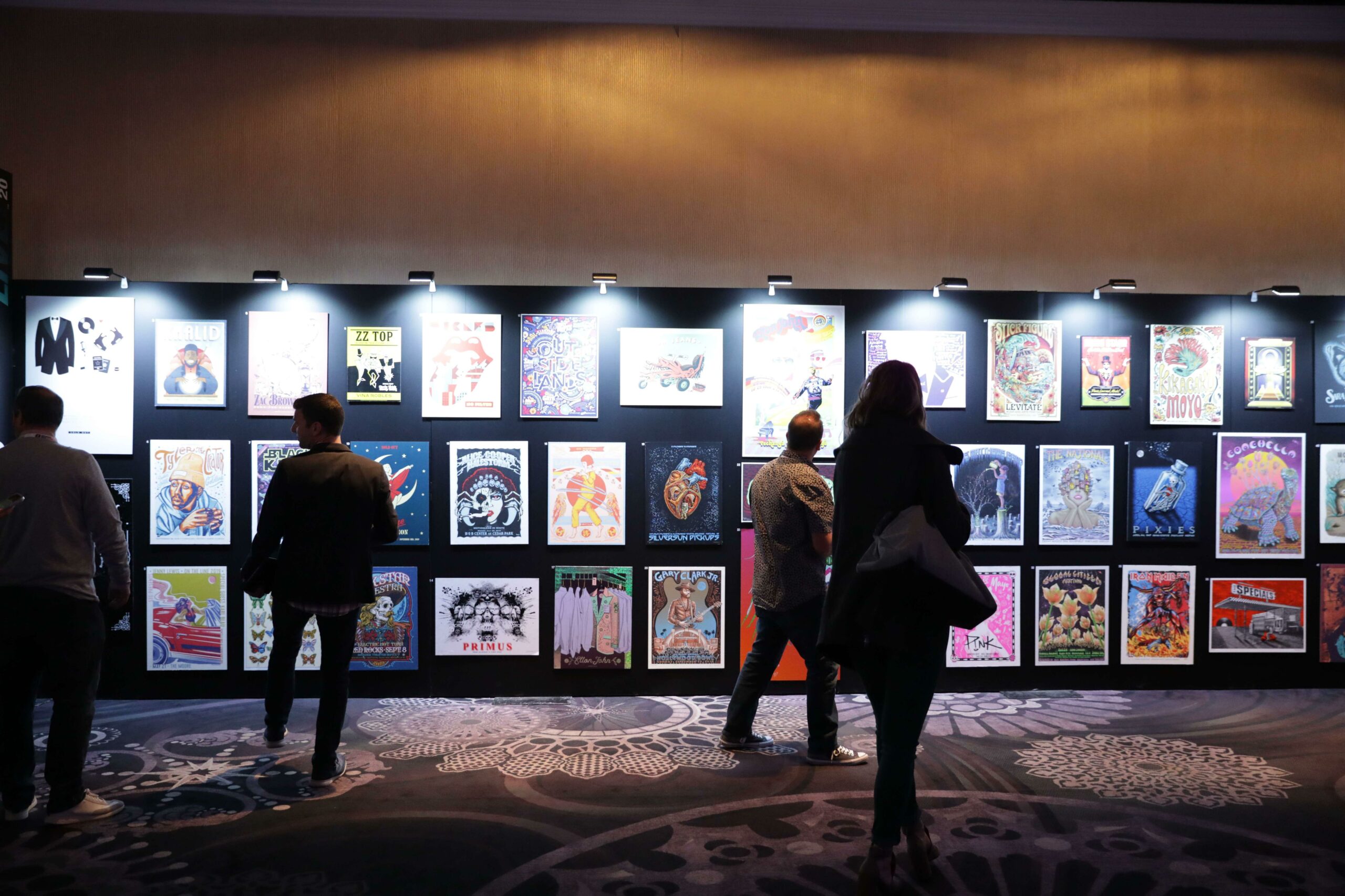 Festival poster exhibition at Pollstar Live!