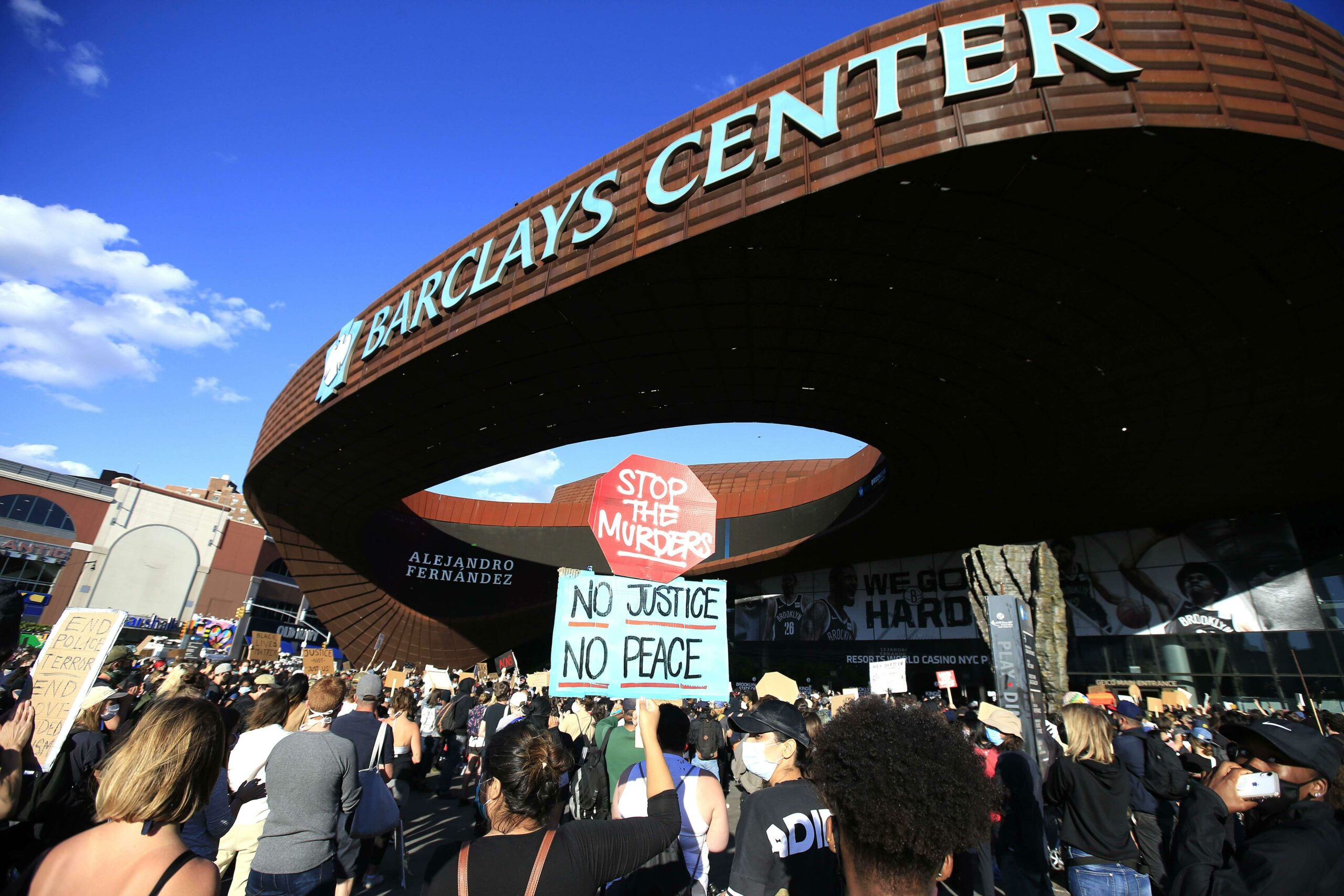 Protests Against Police Brutality Over Death Of George Floyd In NYC, New York, May 31.