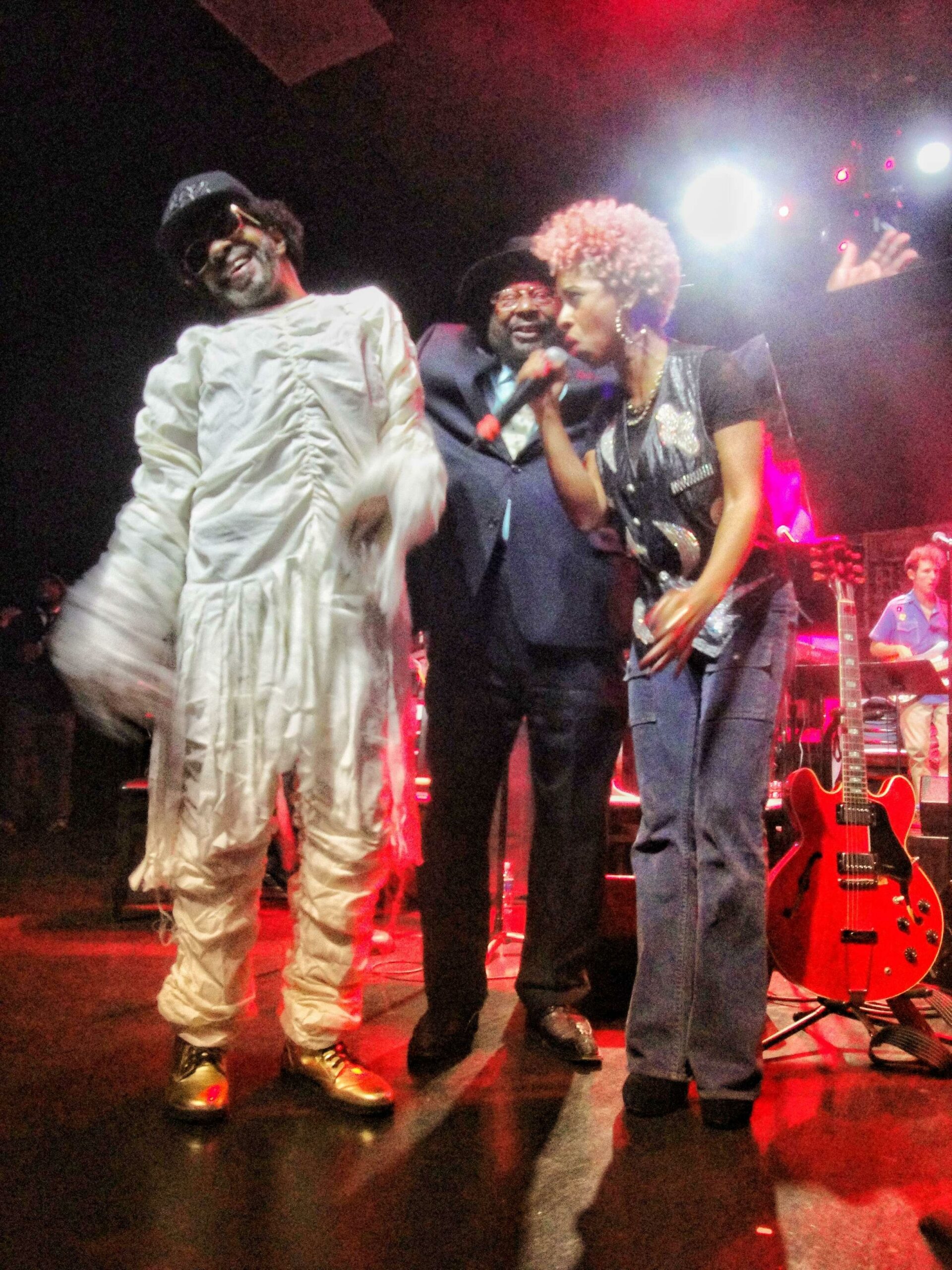 Novena Carmel, Sly Stone and George Clinton