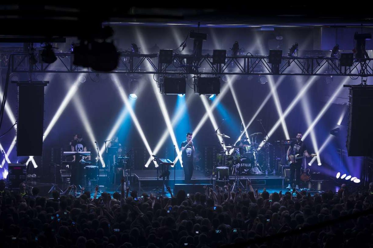 Bastille performing at the Corn Exchange.