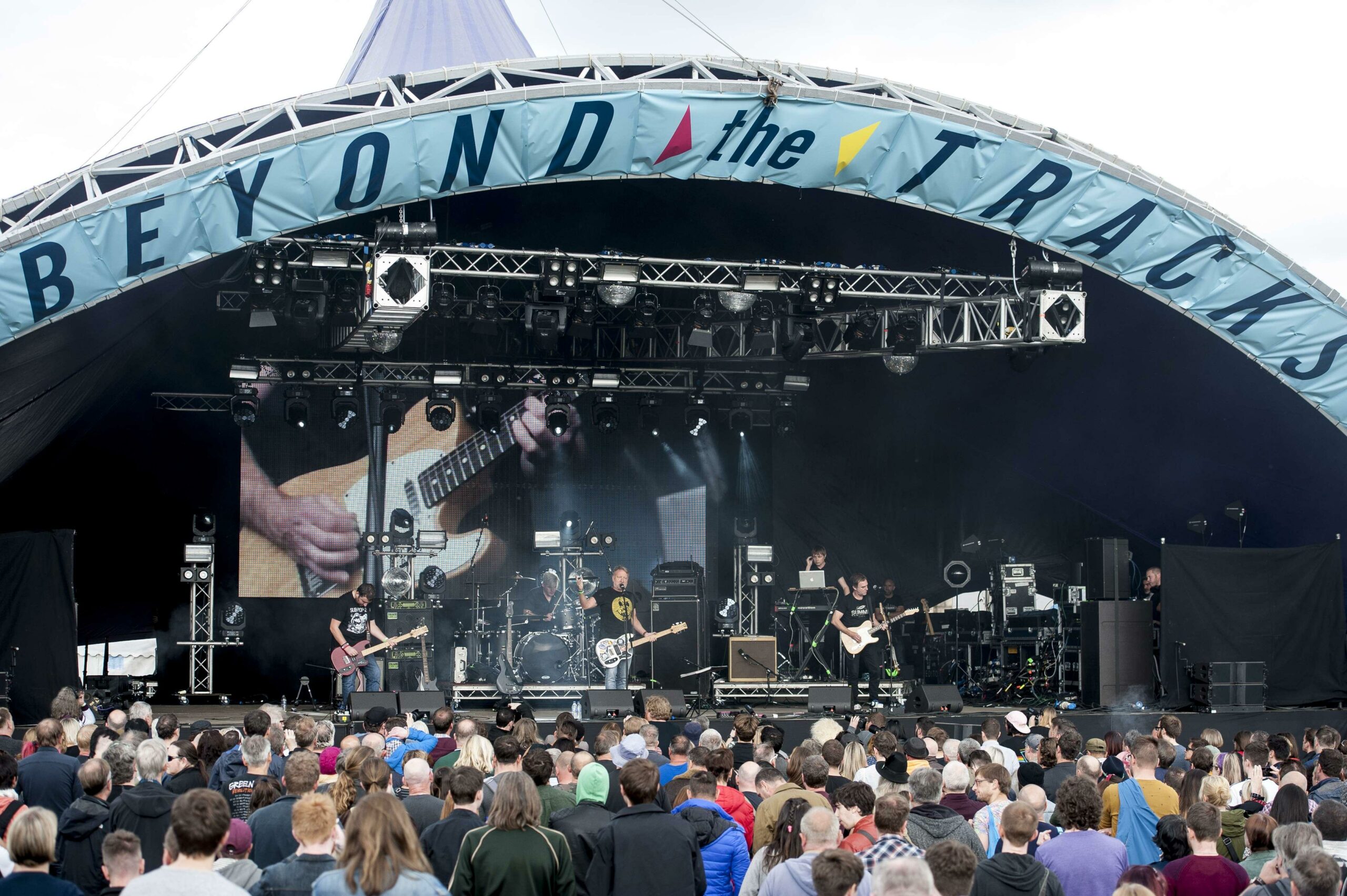 Peter Hook and The Light performing on stage at Beyond The Tracks Festival 2017 in Birmingham, England.